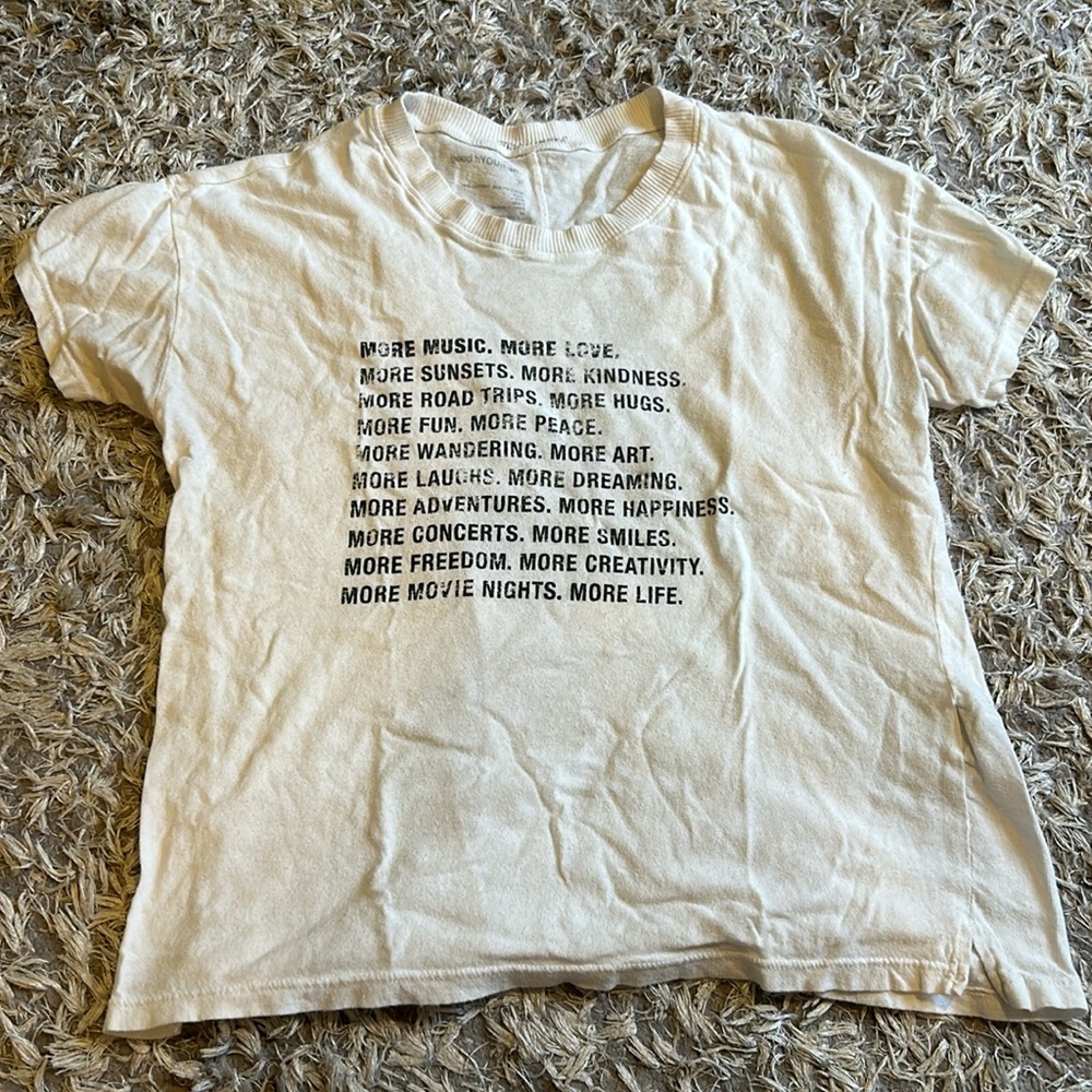 Good hYOUman white T shirt size small